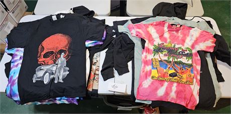 Large Lot of Concert T-Shirts & More - Mixed Artist T-Shirts