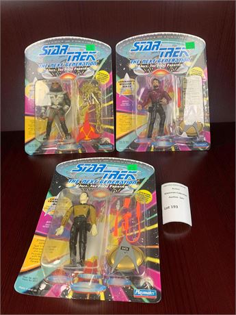 Star Trek: The Next Generation Action Figures In Original Boxes