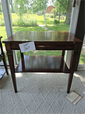 Vintage Wood Side Table