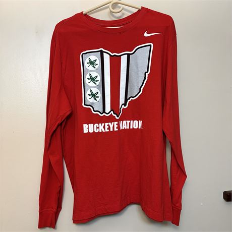 Nike Men's Ohio State Buckeyes Long Sleeve T-Shirt - Size XL