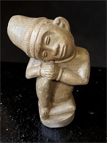 African Kongo (Congo) Ntadi Funeral Hand Carved Stone Sculpture