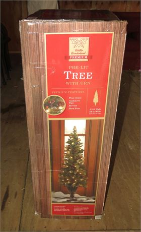 Prelit Tree With Urn