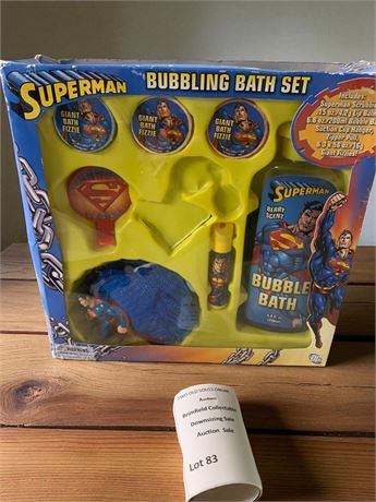 Superman Bath Time Bubbling Bath Playset