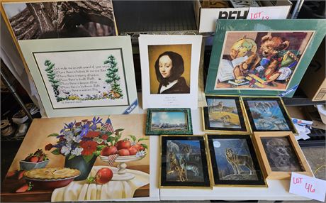 Mixed Art Print Lot - Different Sizes & Styles