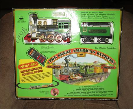 The Great American Express Railroad Company Train Set