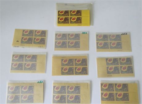 1961 4 Cent 100th Anniversary Of Kansas Statehood Stamps