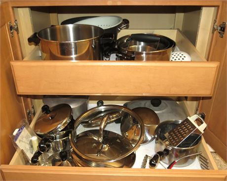 Kitchen Cabinet Cleanout: Pots & Pans