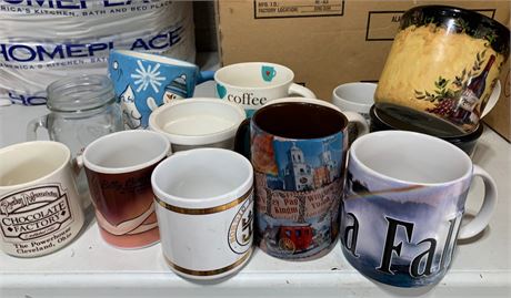 Coffee Mug Lot Tuscany Studios Wine Betty Boop Niagara Falls Arizona & More