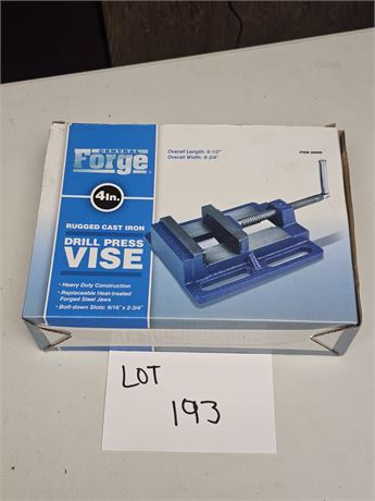 Central Forge 4" Drill Press Vise NIB