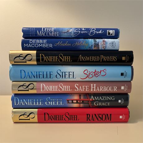 Danielle Steel & Debbie Macomber Hardcover Book Lot