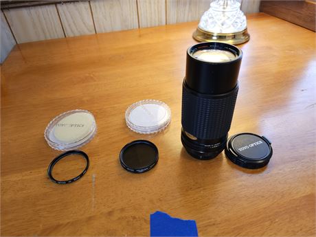 Camera Lenses:Canon MC Macro Zoom Lens w/Polarizer 52mm Filter &Optics UV Filter