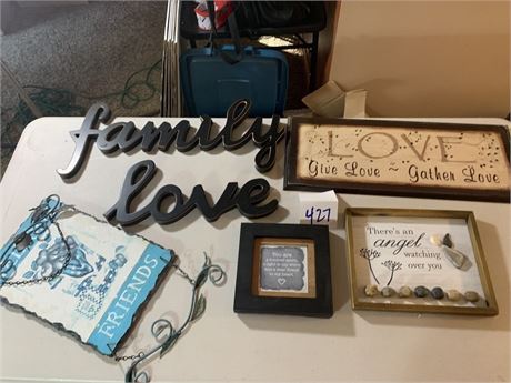 Love and Family Wall Art Lot