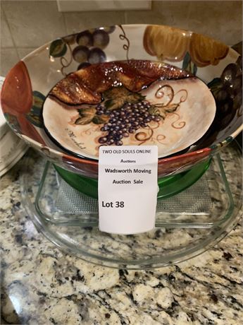 Certified International Tre Sorelle Tuscan Chardonnay Merlot Pasta Bowl