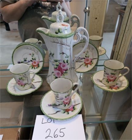 Antique Hand Painted Japan Teapot