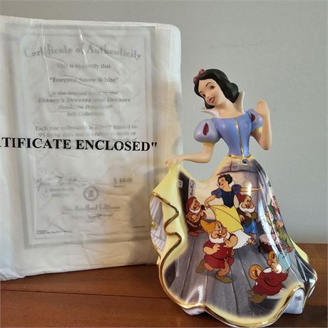 "Forever Snow White"~Heirloom Porcelain Bell Collection w/COA
