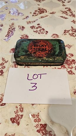 Rare Patterson "Lucky Strikes" Tin