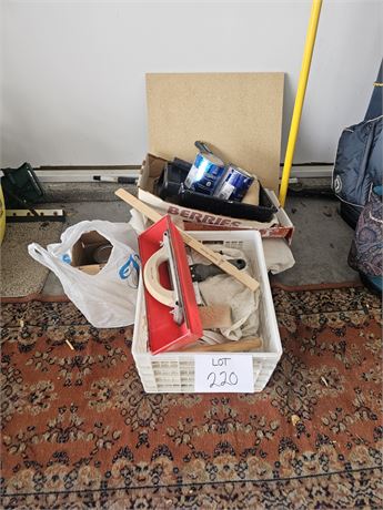 Mixed Painting Supplies- Tarps, Rollers & More