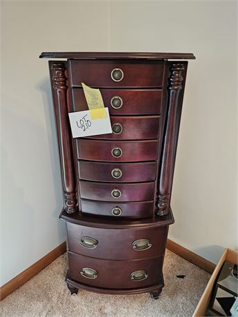 Footed Jewelry Armoire