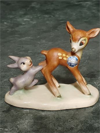 Vintage 1940's Goebel/ Disney Bambi & Thumper Figurine