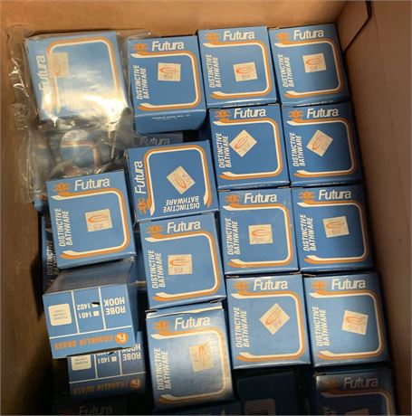 Franklin Brass Futura & Donner Robe Hook Lot - 2 Boxes Total