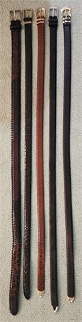 Lot of 5 Belts