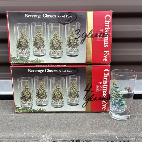 Set of 7 - Christmas Eve by Salem 13 oz. Holiday Tumblers