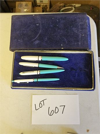 Arnold Teal Writing Set - Fountain / Pen & Pencil