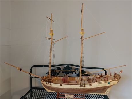 Handmade, Hand Crafted Wooden Boat "Baltic Brig 1757"