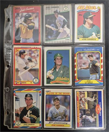 Jose Canseco Cards