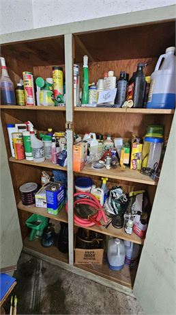 Large Cupboard Cleanout: Chemicals, Lawn Care, Car Care, & Much More