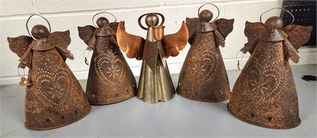 Brass Angel Candle Holders