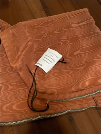 Vintage Orange/Brown Zippered Garment Bag