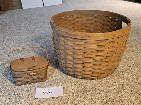 Longaberger 1985 Laundry Basket & More