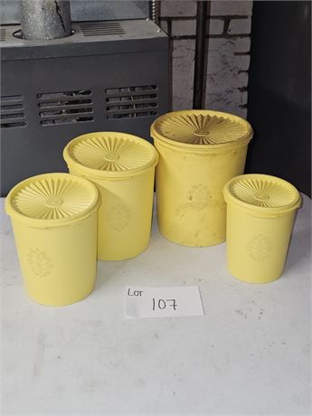 Vintage Tupperware Canister Set