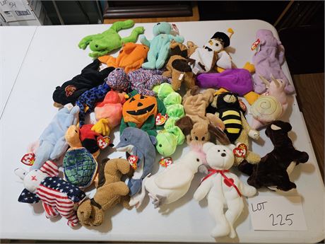 Mixed Beanie Baby Lot - Different Characters