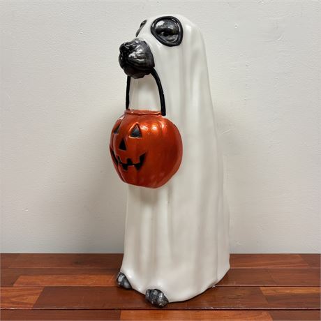 Ghost Dog Halloween Blow Mold - 23"H