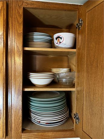 Dishware cleanout