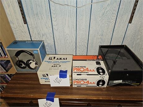 Mixed Vintage Headphones - AKAI / KOSS / Toshiba & More