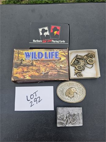 Wildlife Collector Series Knife Set, Belt Buckles & More