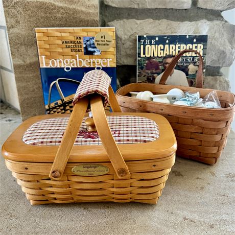 Longaberger Baskets and Books