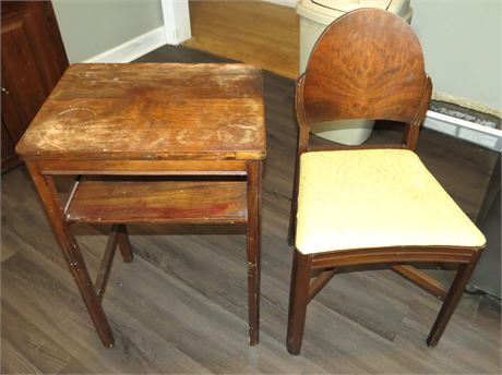 Vintage Chair & Table