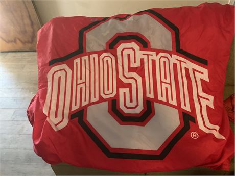 Ohio State Buckeyes Fleece Lined Stadium Blanket