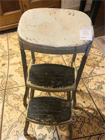 Vintage MCM Metal Cosco Step Stool Chair
