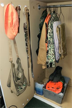 Hunting Clothes & Various Supplies