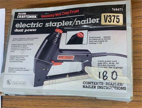 Sears Craftsman Electric Stapler/Nailer Gun V375