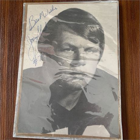 Jerry Sherk Cleveland Browns Autographed Black & White Photo (No COA)