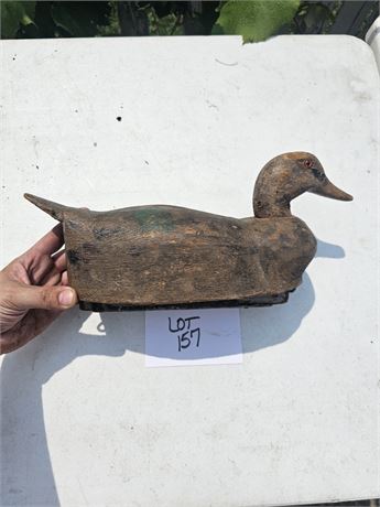 1958 Robert Harvey Carved Cypress Decoy Duck