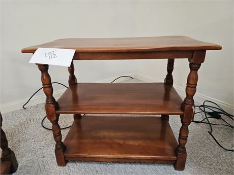 Wood End Table