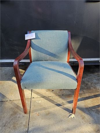 Wood & Fabric Office Chair