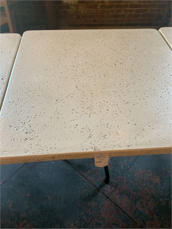 Plastic Terrazzo-style Square Dining Table 36 Inch
